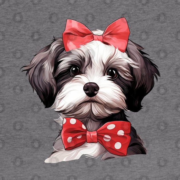 Fancy Havanese Dog by Chromatic Fusion Studio